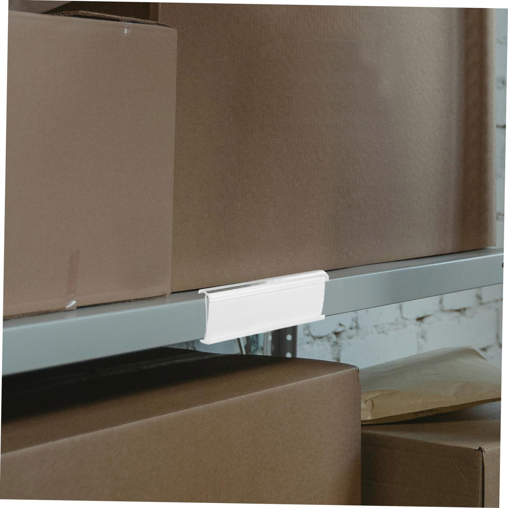 Porte-étiquettes de Prix pour Étagère en Pvc 100 Pièces Clips