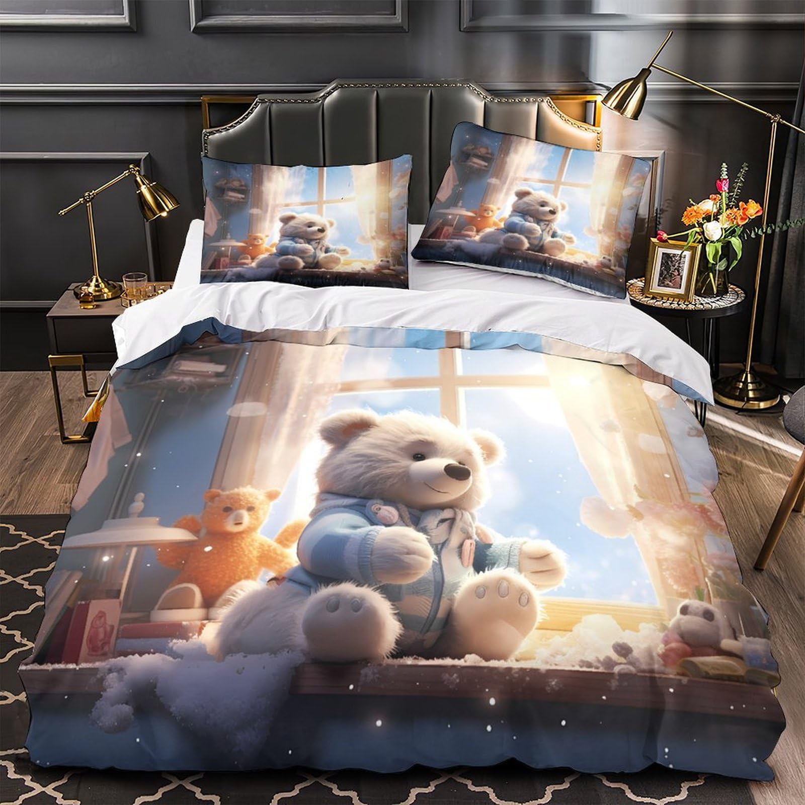 Housse de couette chat hypoallergénique contre les allergies pour des nuits douces et saines