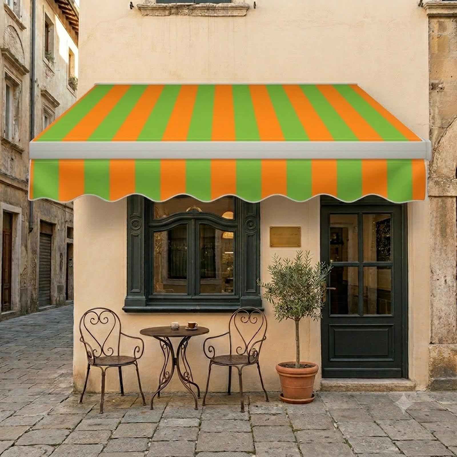 Yidlkecqey Retractable awnings for patio waterproof, patio awnings for outside retractable, window awnings exterior，porch covers for shade and rain waterproof,for courtyards(Type D,16.5x10ft)