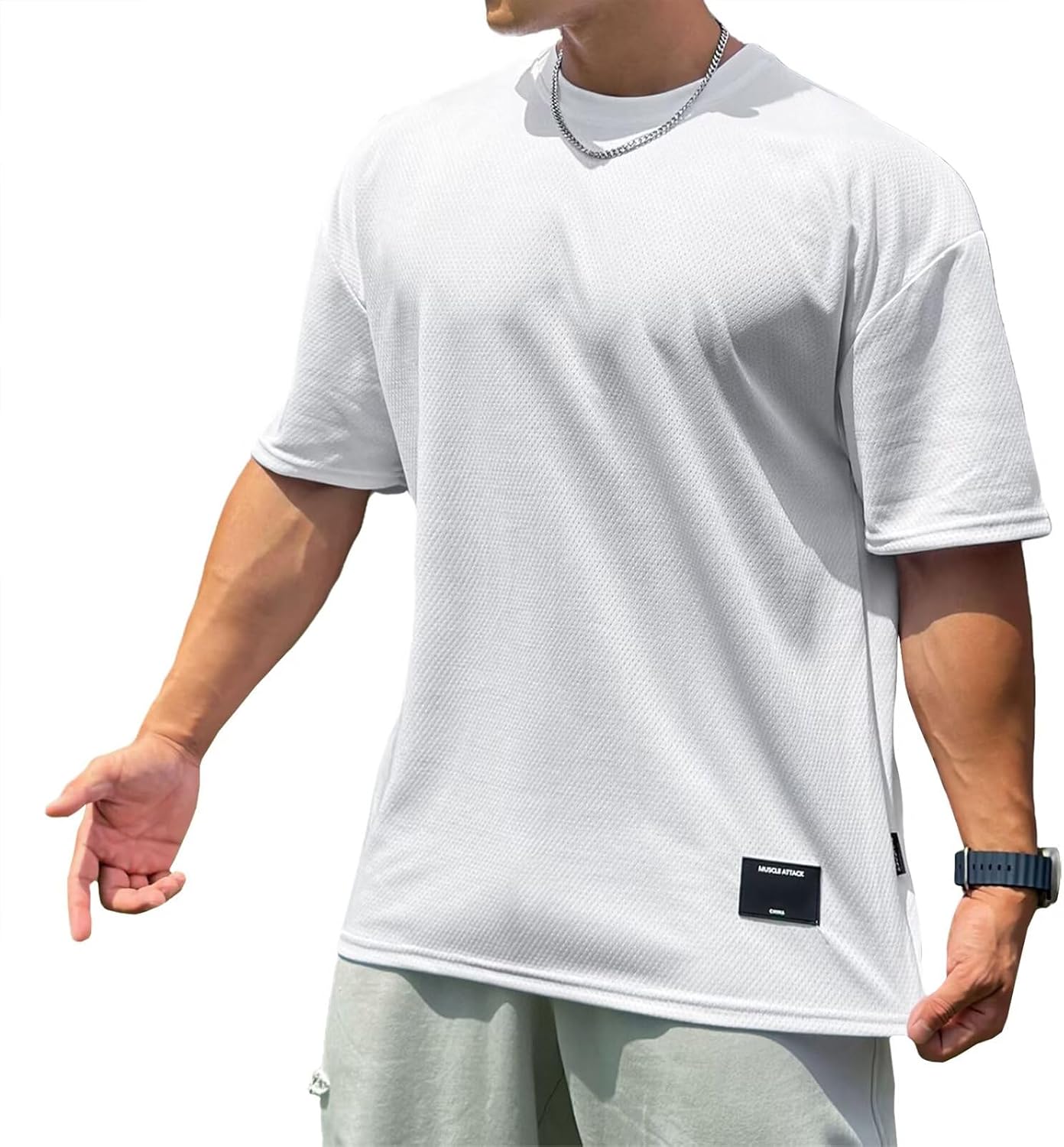 [OROLN] ジムTシャツ 筋トレ メ