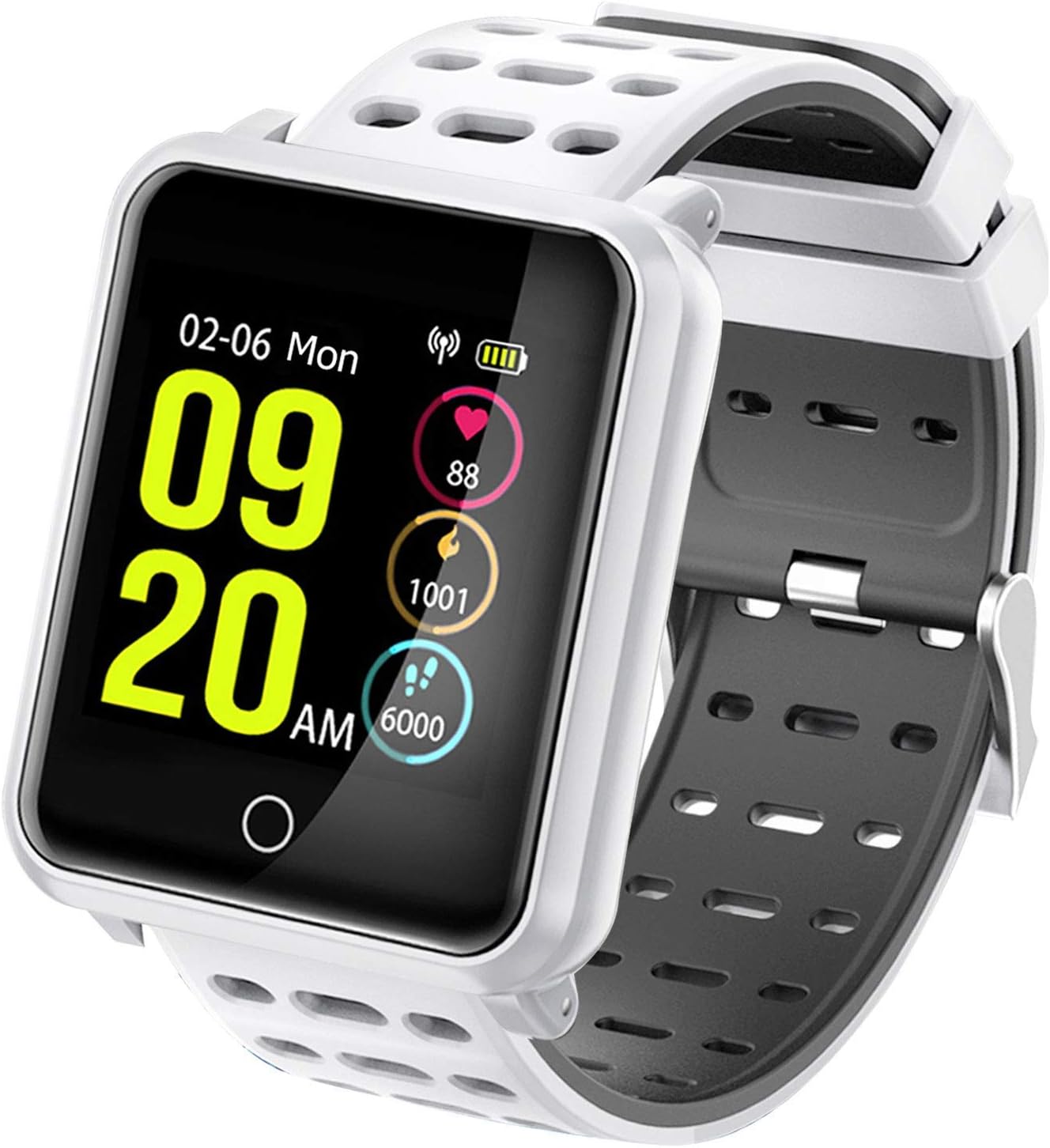 1.3" TF2 Smart Watch for Women Mother Day Gifts Fitness Watches for Mom Smartwatches Activity Tracker Ip68 Waterproof Blood Pressure HR Monitor Pedometer Color Screen Sport Watch for Android iOS