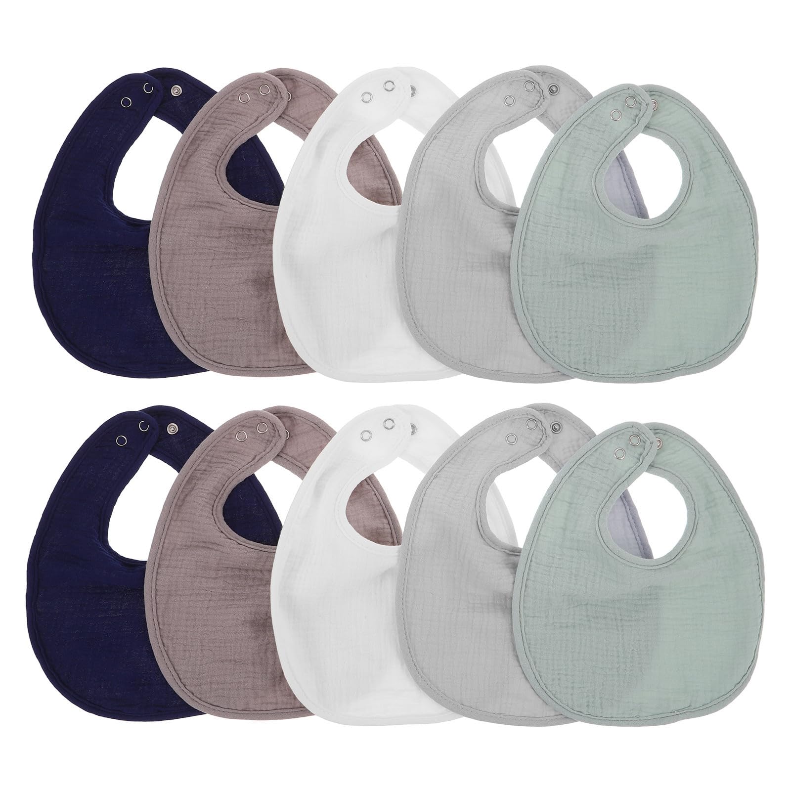 TOYANDONA Bavaglini Cotone Doppio Strato 10 Pezzi Bandana Per Bambina Adatti per Uso Quotidiano