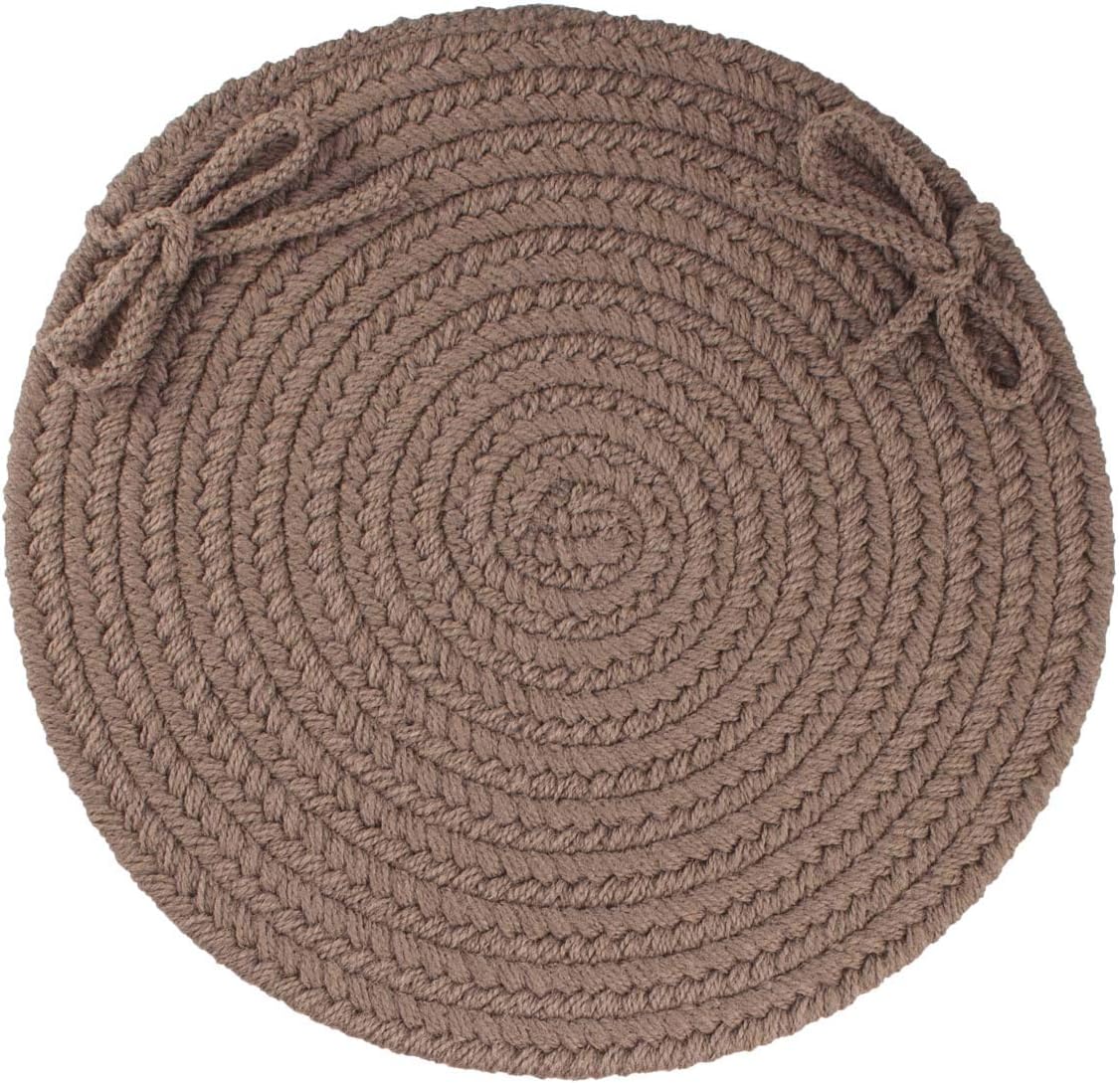 Super Area Rugs Maui Chair Pad/Seat Cushion for Dining/Kitchen Chairs, Dark Sage, 15" x 15"