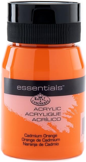 Royal & Langnickel RAA-5109 Essentials 500ml Acrylic Paint - Cadmium Orange