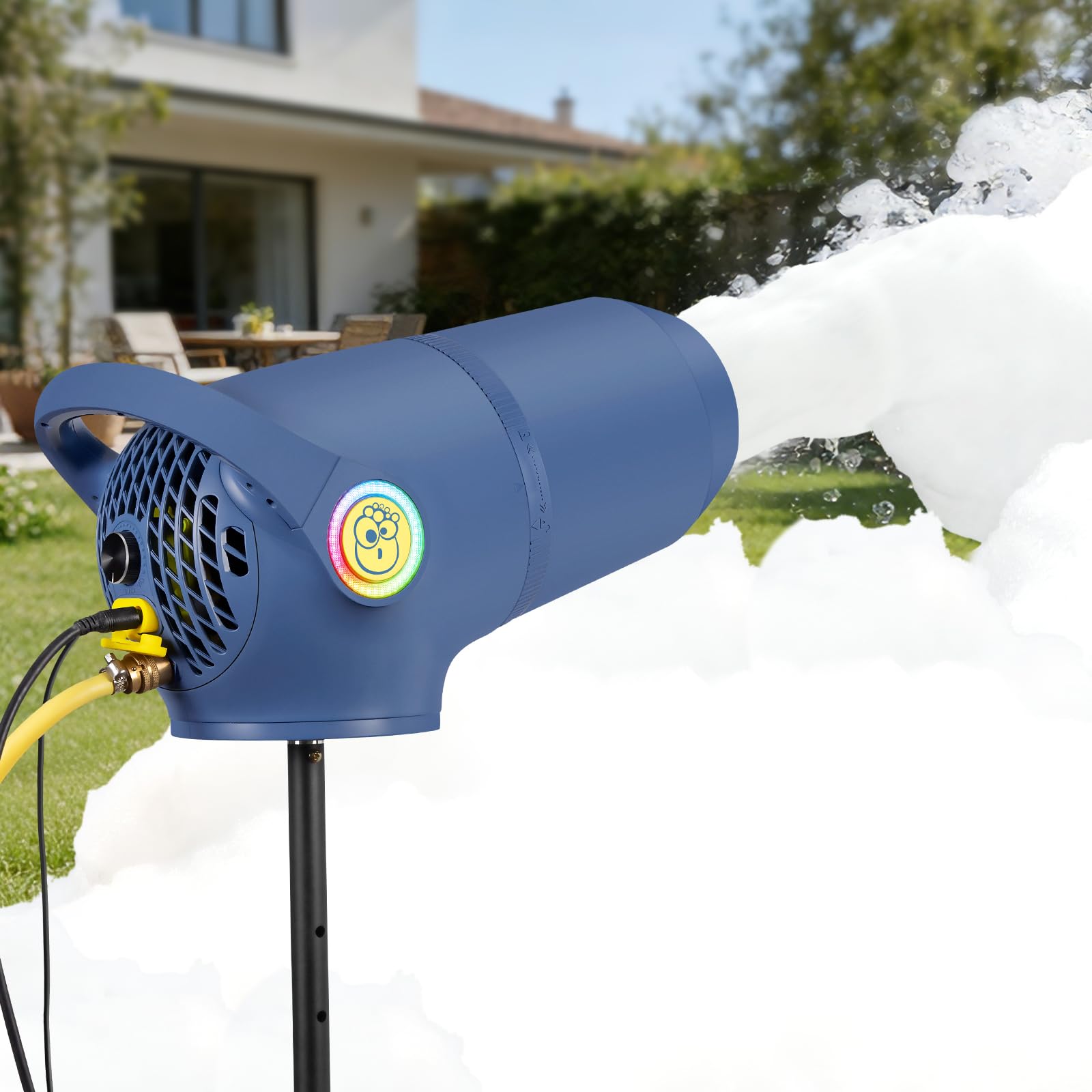 Photo 1 of Party Foam Cannon, Foam Machine for Party, 3 Modes Detachable Front Barrel Adjustable Wind Speed, Foam Making Machine for Garden Backyard Pool Indoor
