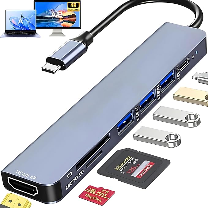 Hub USB-C 7 em 1