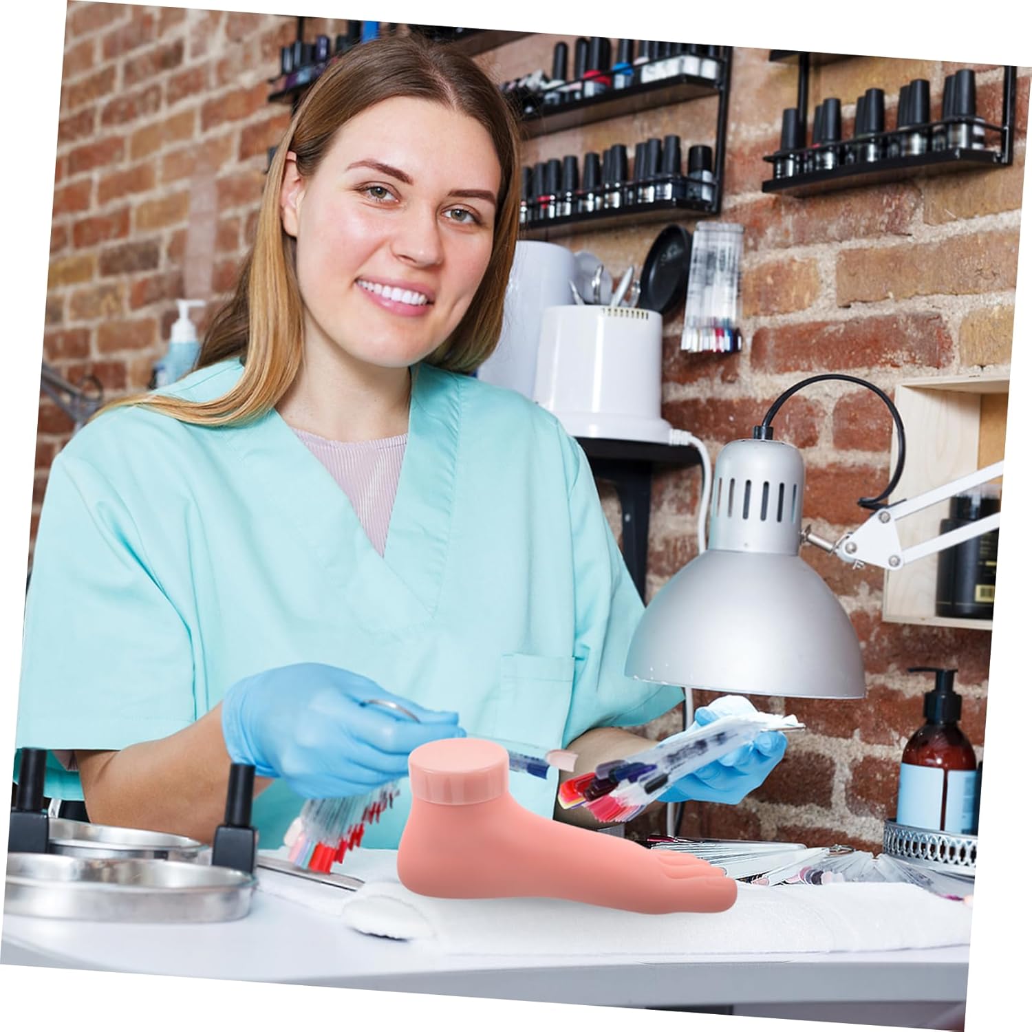 Nail Art Practice Feet 2pcs Display Mannequin Sock Model for Nail Art Training