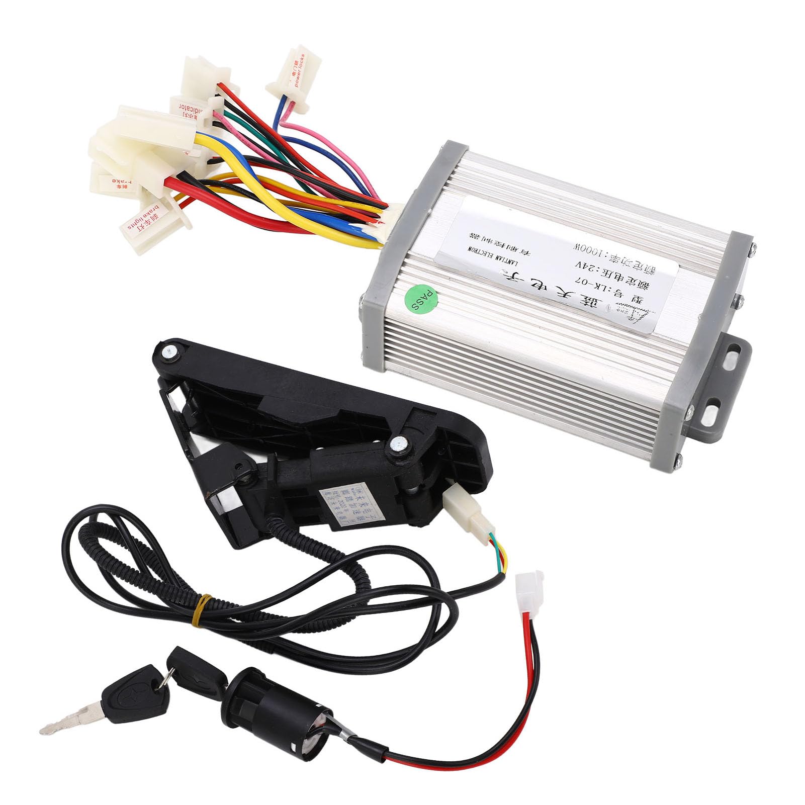 Haofy 24 V 1000W Gebürstete Elektrofahrradsteuerung mit Pedal -Drosselklappen -Kit für Stabil