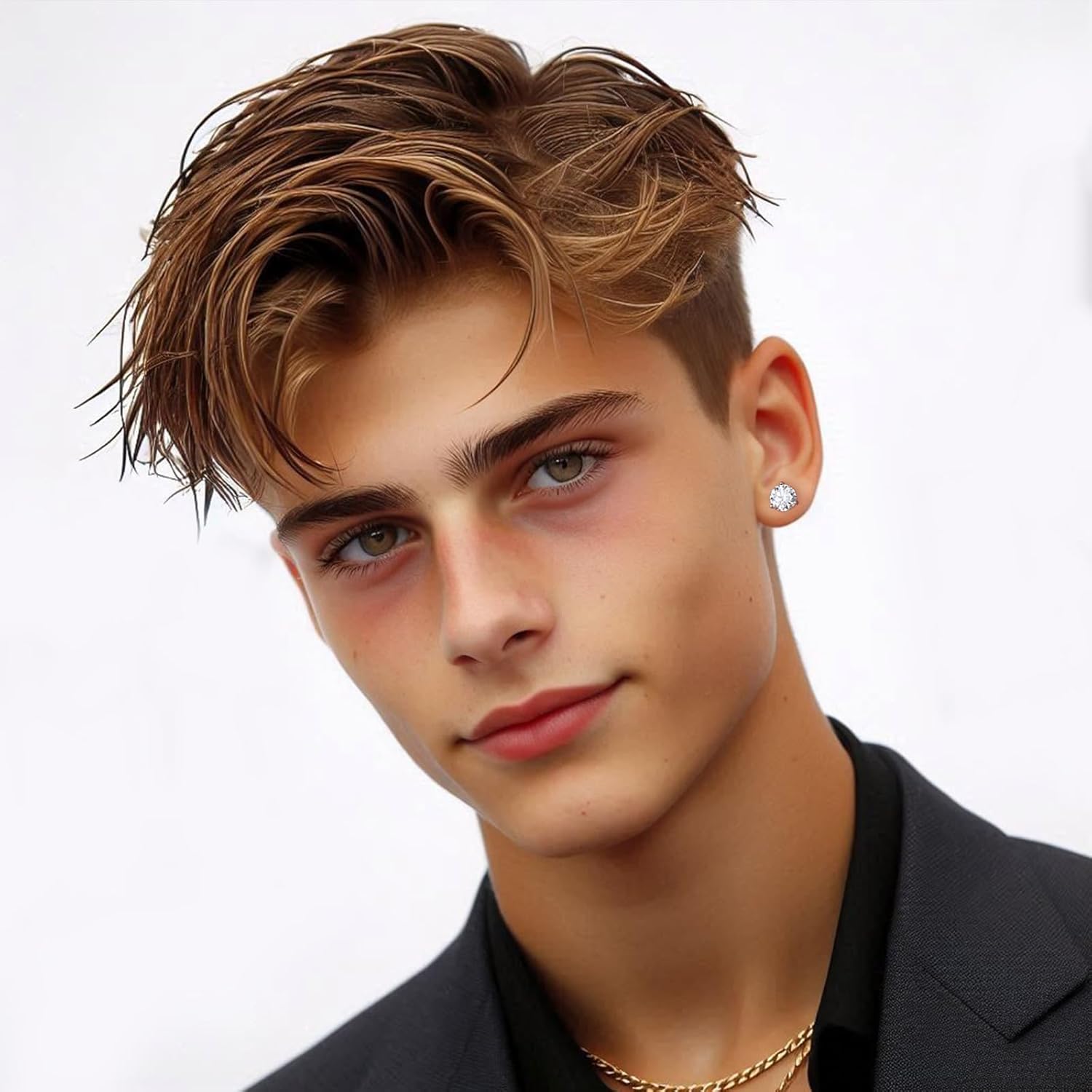 Moissanite Earrings for Men Women,VVS1 Clarity D Color 0.3-2ct,925 Sterling Silver Hypoallergenic Screw Back,Ideal Gift for Wedding Birthday Anniversary Valentine's Day - Image 3