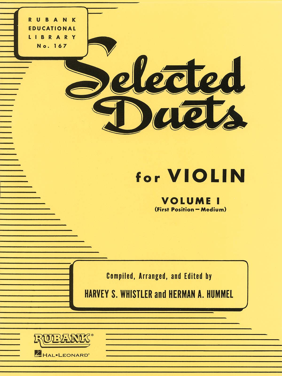 Selected Duets for Violin - Volume 1: Medium First Position (Rubank Educational Library, 167)