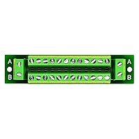 Vista 3 de OONO Módulo de distribución de bloque de terminales de posición 2x12 de 16 amperios para CA DC