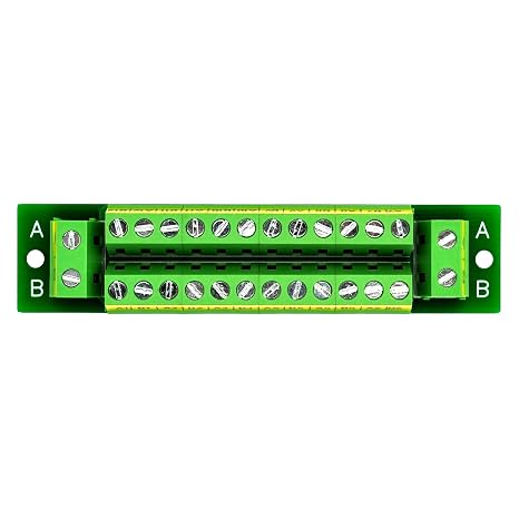 OONO 16 Amp 2x12 Position Terminal Block Distribution Module for AC DC