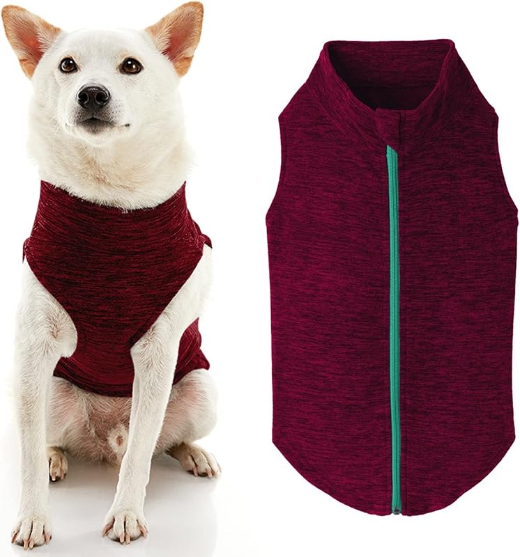 Casaco de Inverno para Cães Gooby Zip-Up Fleece Wash Fuchsia, 2XL
