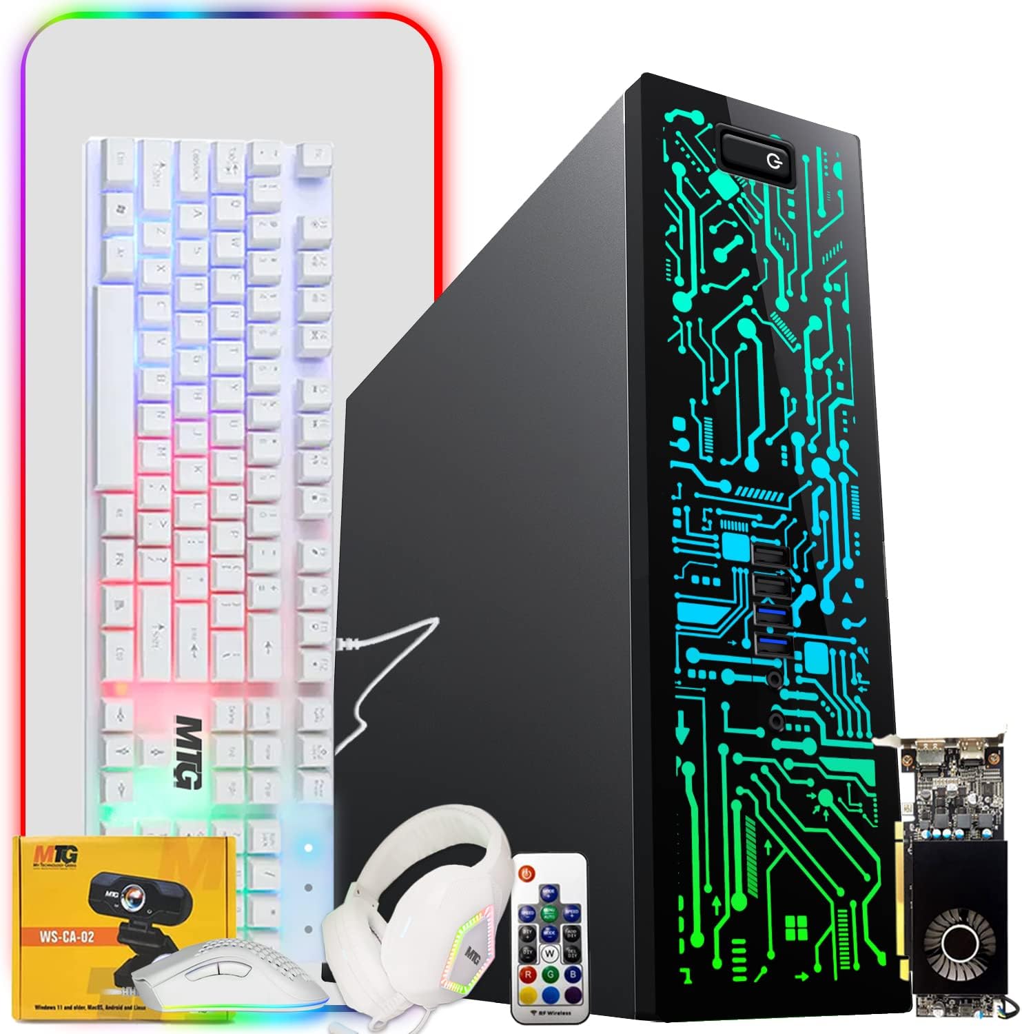 Gaming Desktop PC, Intel Core i5 4th Gen, Zeus, AMD RX 550 Graphics, 16GB