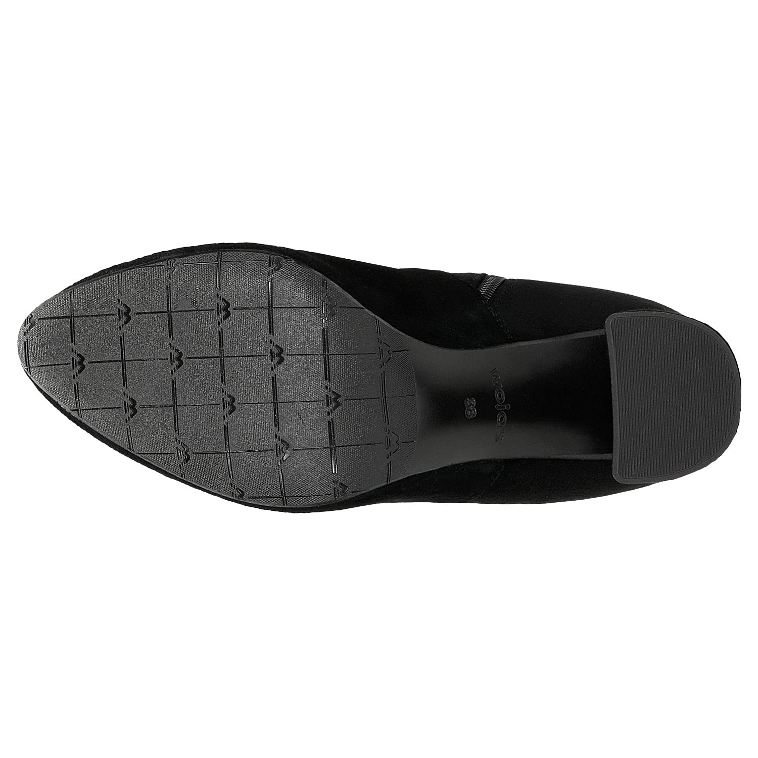 Wojas - Welurowe Botki | Idealne na Jesień | Skóra Welurowa | Uniwersalny Design | 5501561, r. 39 (Czarny)