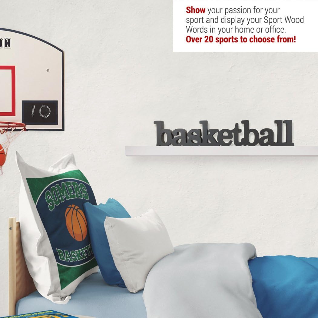 ChalkTalkSPORTS Wooden Basketball Sign - Autograph Ready Gift for Basketball Players & Coaches