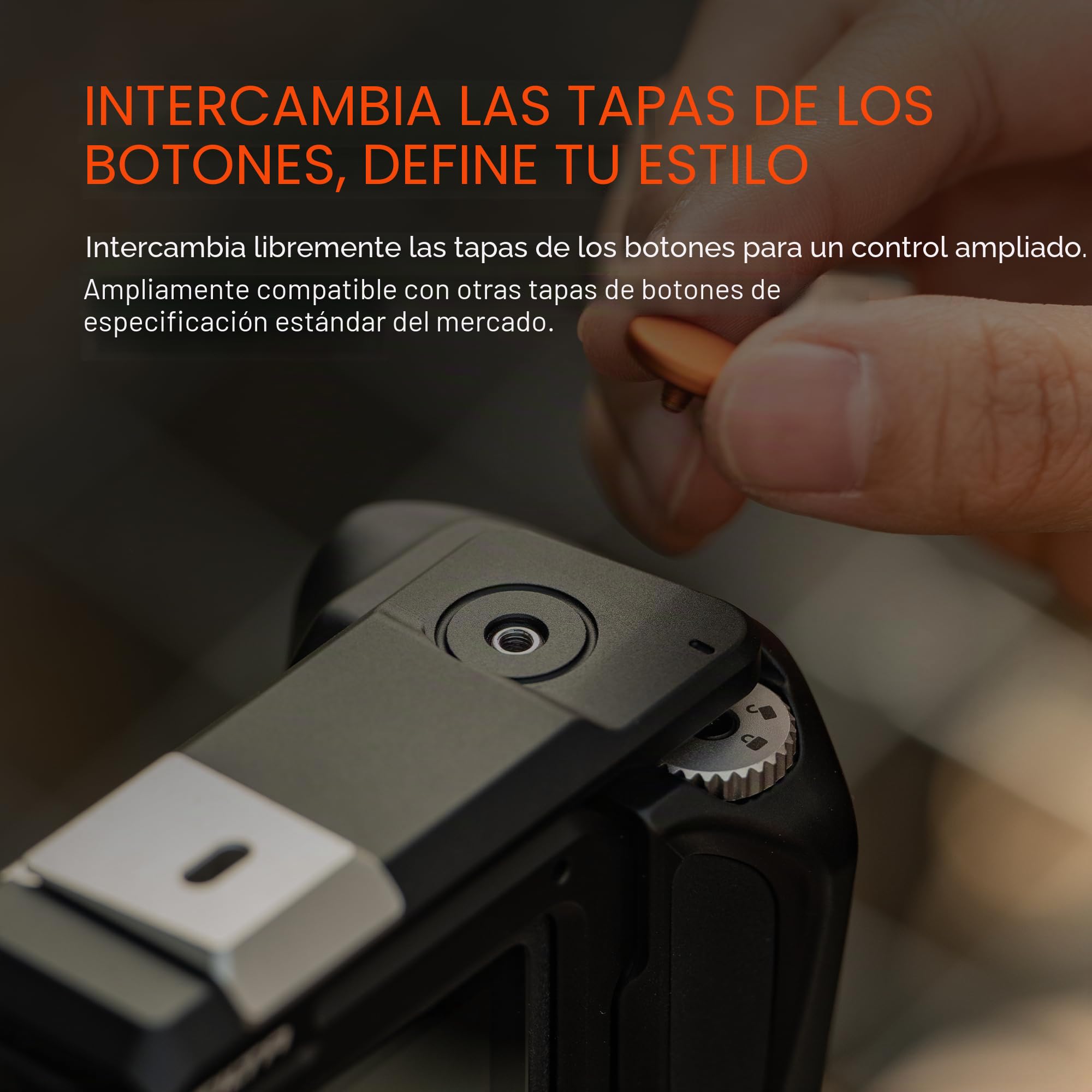 Tilta Action 6 Cage, Kit Street Snap con Jaula para Cámara y Asa Compatible con dji Osmo Action 6 - Negro TA-T95-B-B