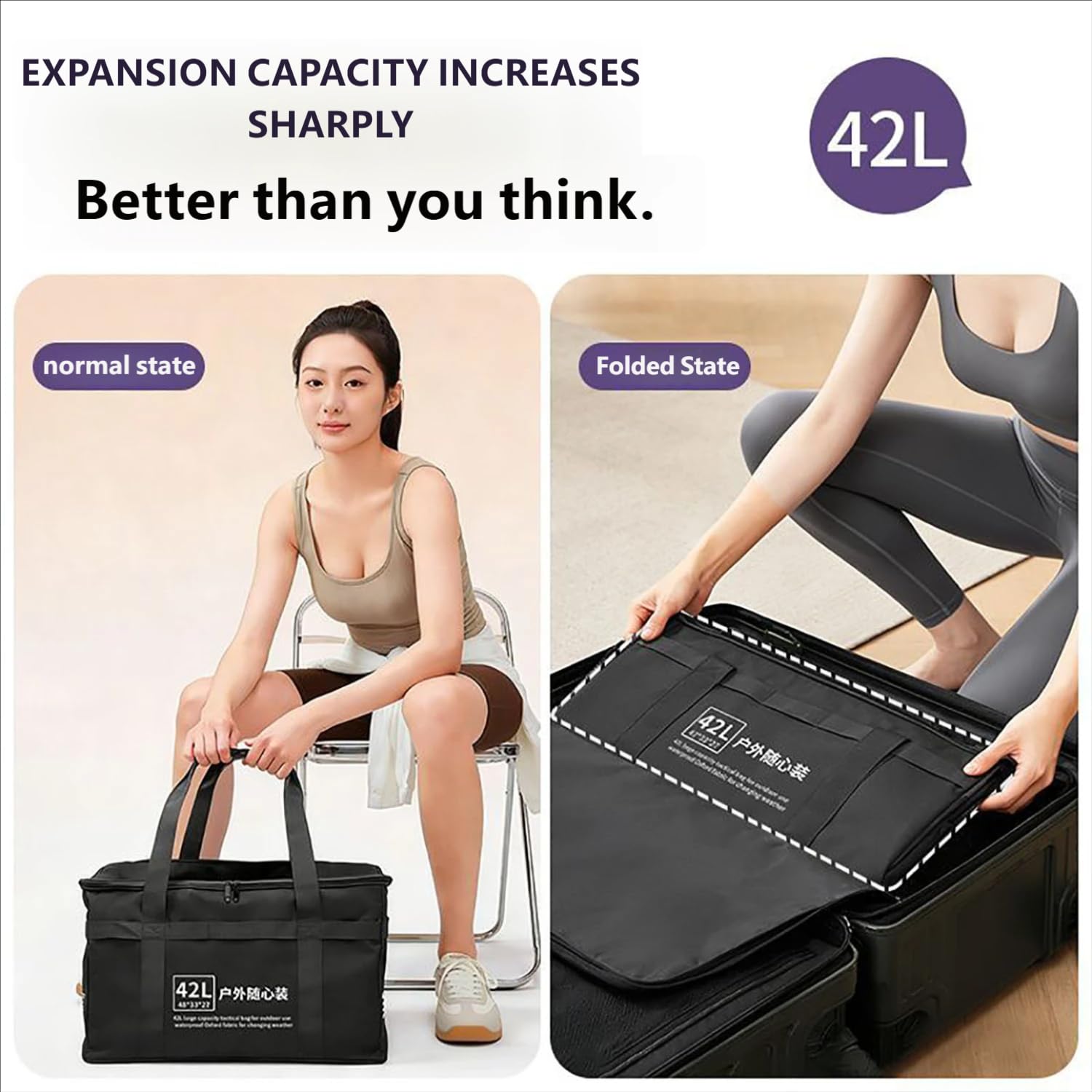 NILoykg& Set Yoga 7 in 1, Kit Attrezzatura Yoga con Tappetino Yoga Pieghevole, Rullo in Schiuma, Blocchi Yoga, Fasce di Resistenza, Cinghia per Stretching, Palla e Borsa per Il Trasporto,Viola