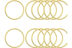 Mulutoo 12 Pcs 2 inch Gold Metal Hoop Rings | Macrame Rings for DIY Crafts