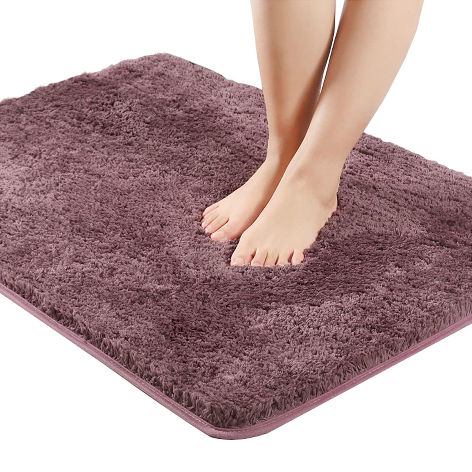 ZLZNX Badematte rutschfest Badteppich Badezimmerteppich Waschbar Badvorleger Badezimmermatte Weich Mikrofaser Duschvorleger Fußmatte Badezimmer Wohnzimmer,1,80cmx100cm