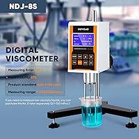 Vista 2 de Digital Rotary Viscometer with 4 Rotors and Temperature Probe, Lab Viscosity Meter with Data Output Inks, Paints, Coatings, Adhesives, Greases