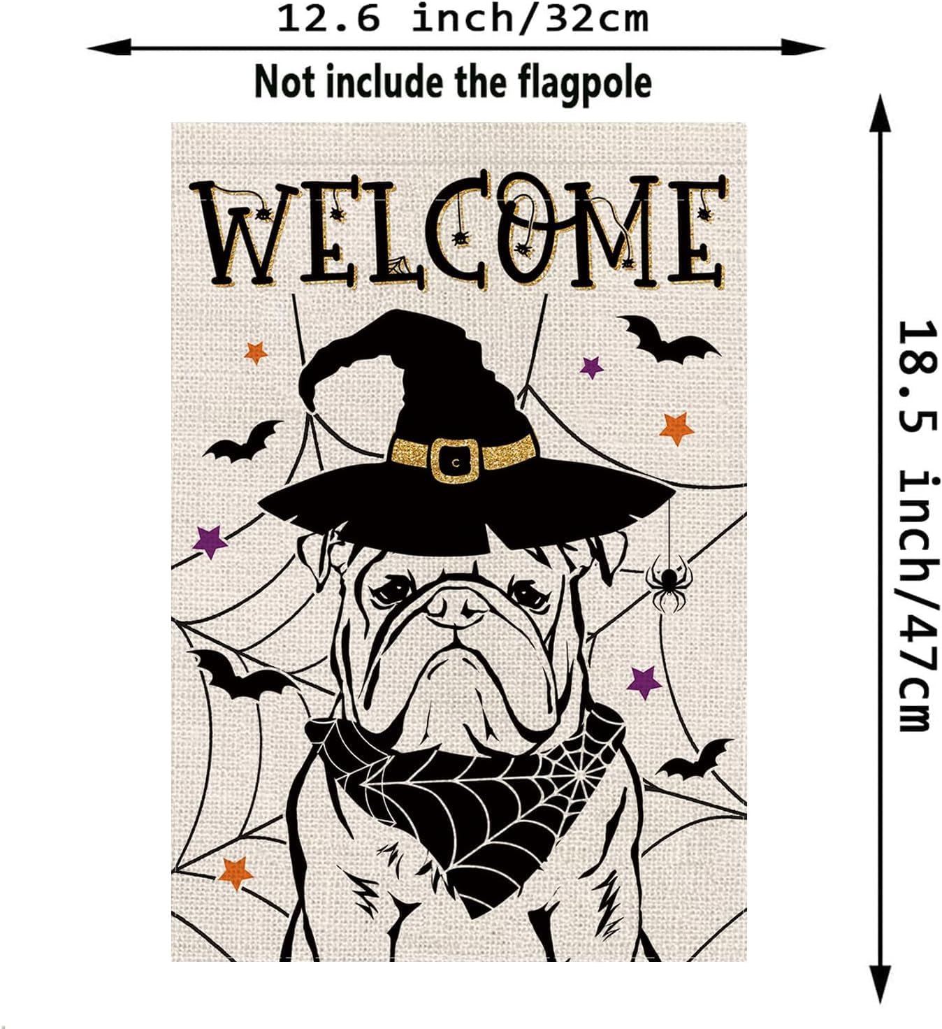 Seasonal Garden Flags English Bulldog Dog Double Sided Flags Set of 11 Holiday Farmhouse Indoor Outdoor Yard Lawn Christmas Gifts Decorations 12.5x18 Inch - Image 2