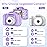 Seckton Upgrade Kids Selfie Camera, Christmas Birthday Gifts for Girls Age 3-9, HD Digital Video Cameras for Toddler, Portable Toy for 3 4 5 6 7 8 Year Old Girl with 32GB SD Card-Purple White