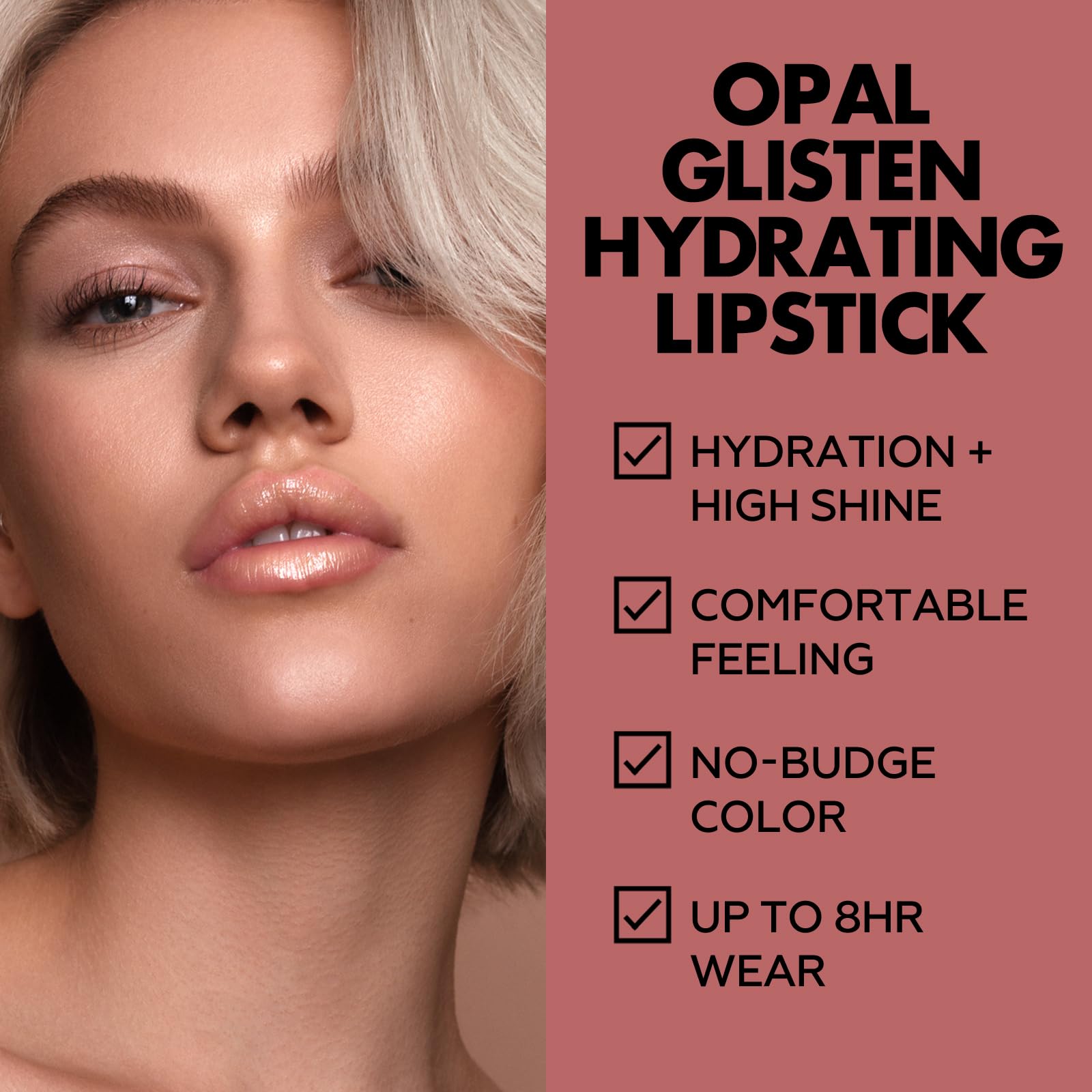 Amazon.com : FOCALLURE Moisturizing Shiny Lipstick,Pearl Shimmery