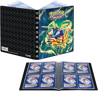 Ultra PRO - PokÃ©mon Sword & Shield 4-Pocket Portfolio Crowned Sword Zacian & Crowned Shield Zamazenta, Protect & Store up to 40 Standard Size Collectible PokÃ©mon Trading Cards, Collectible Cards