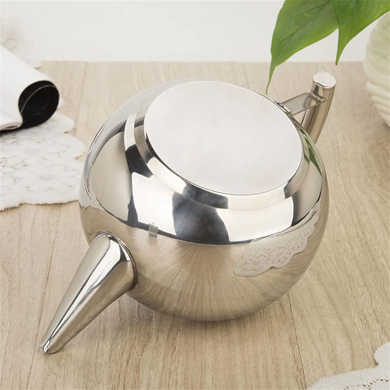 Hervidor eléctrico Hervidor eléctrico para hervir agua Hervidor de té Hervidor de agua de acero inoxidable 304 Cafetera Tetera con filtro Herramienta de cocina para restaurante Hotel 1.5L /