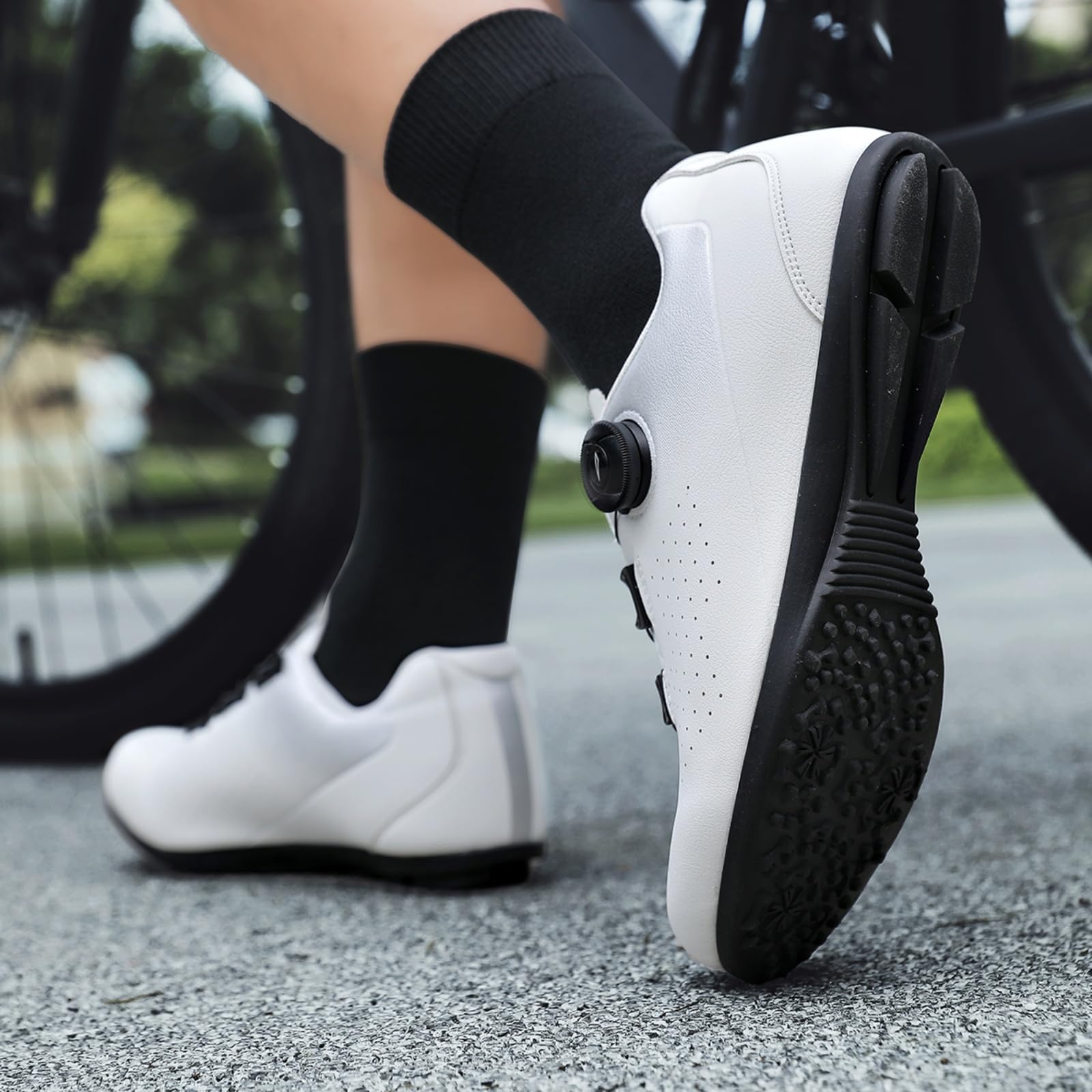 JiuQing Buty rowerowe bez blokady buty do jazdy na rowerze stacjonarnym i na świeżym powietrzu dla mężczyzn i kobiet płaskie antypoślizgowe szosowe górskie sportowe