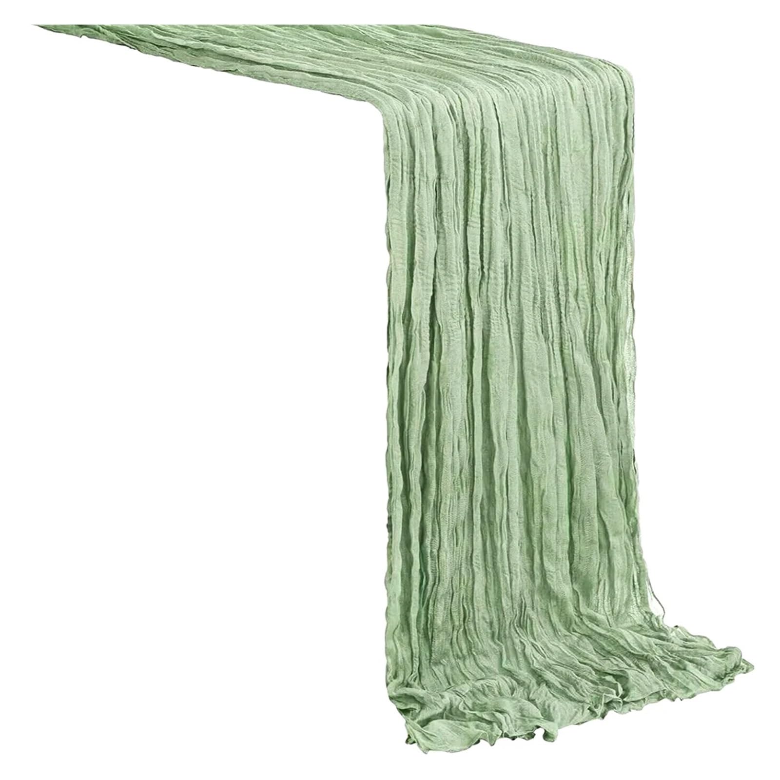 Chiffon Table Runner Table Runner Cheesecloth Gauze Cheese Cloth Party Home Decor(Color 3,90x300cm)