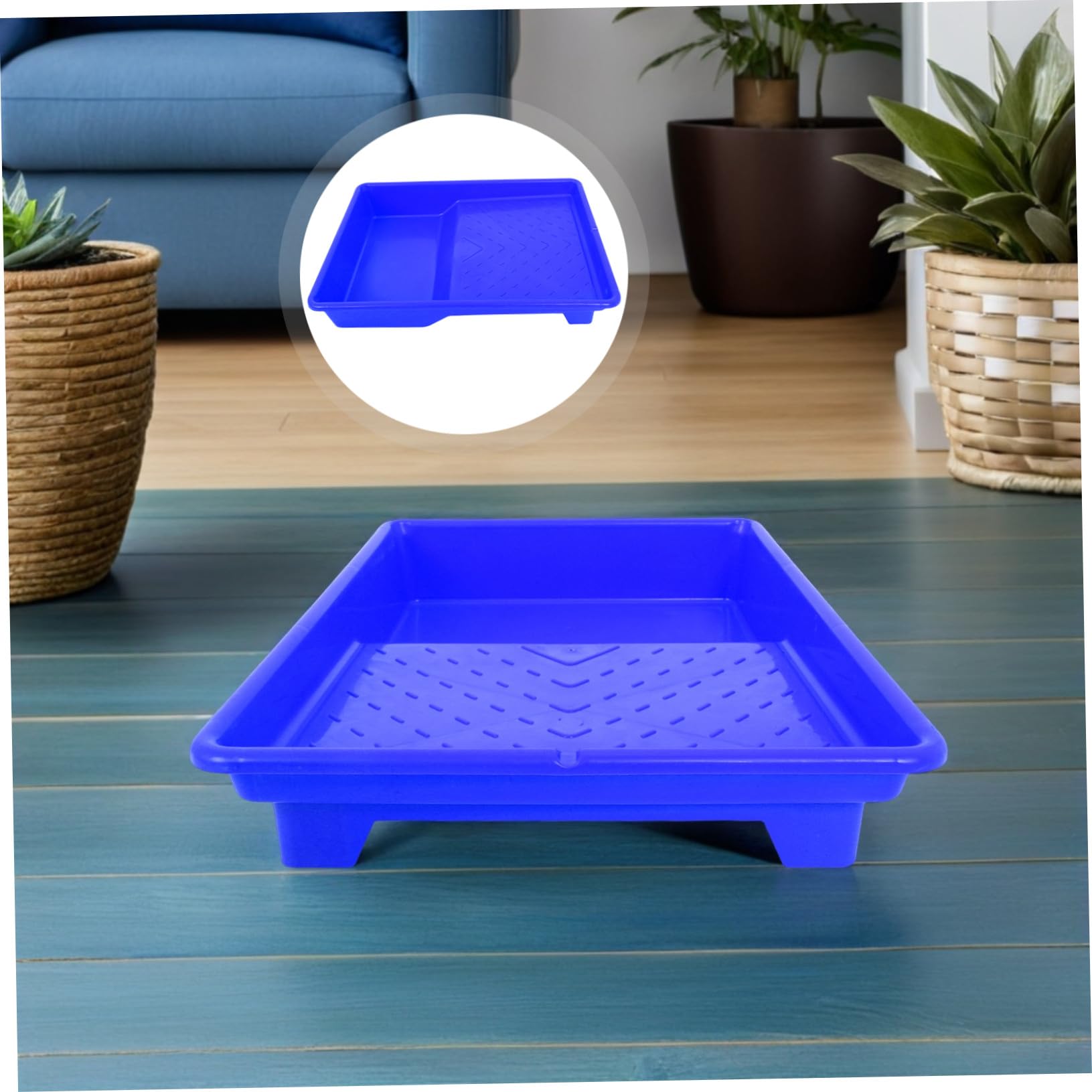 5 Szt. Plastikowych Tac Malarskich Cali Ergonomiczne i Wielokrotnego Użytku Do Mieszania Kolorów i Malowania Ścian Kompatybilne z Różnymi Farbami Do Projektów DIY i Remontów