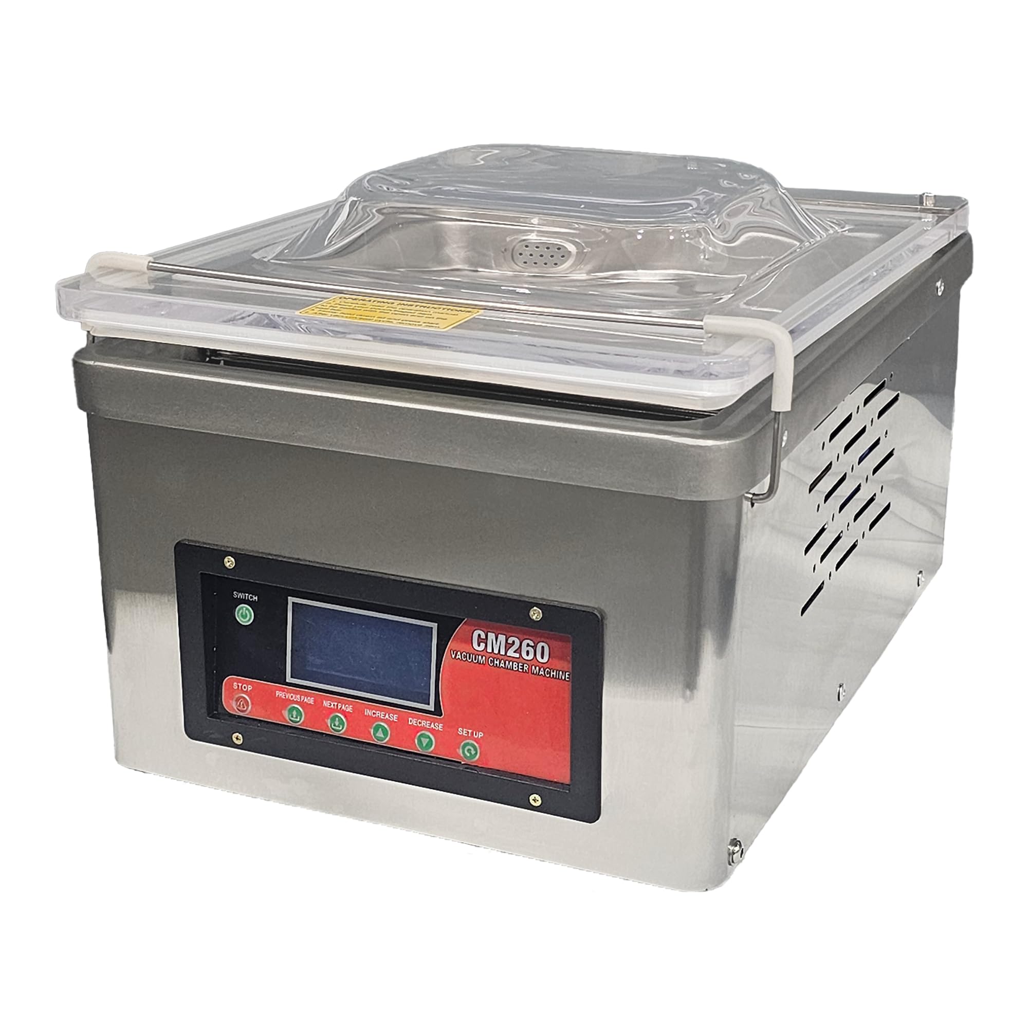 Chamber Vacuum Sealer, CM260, Perfect for Home and Commercial Kitchens, New Digital Control Panel