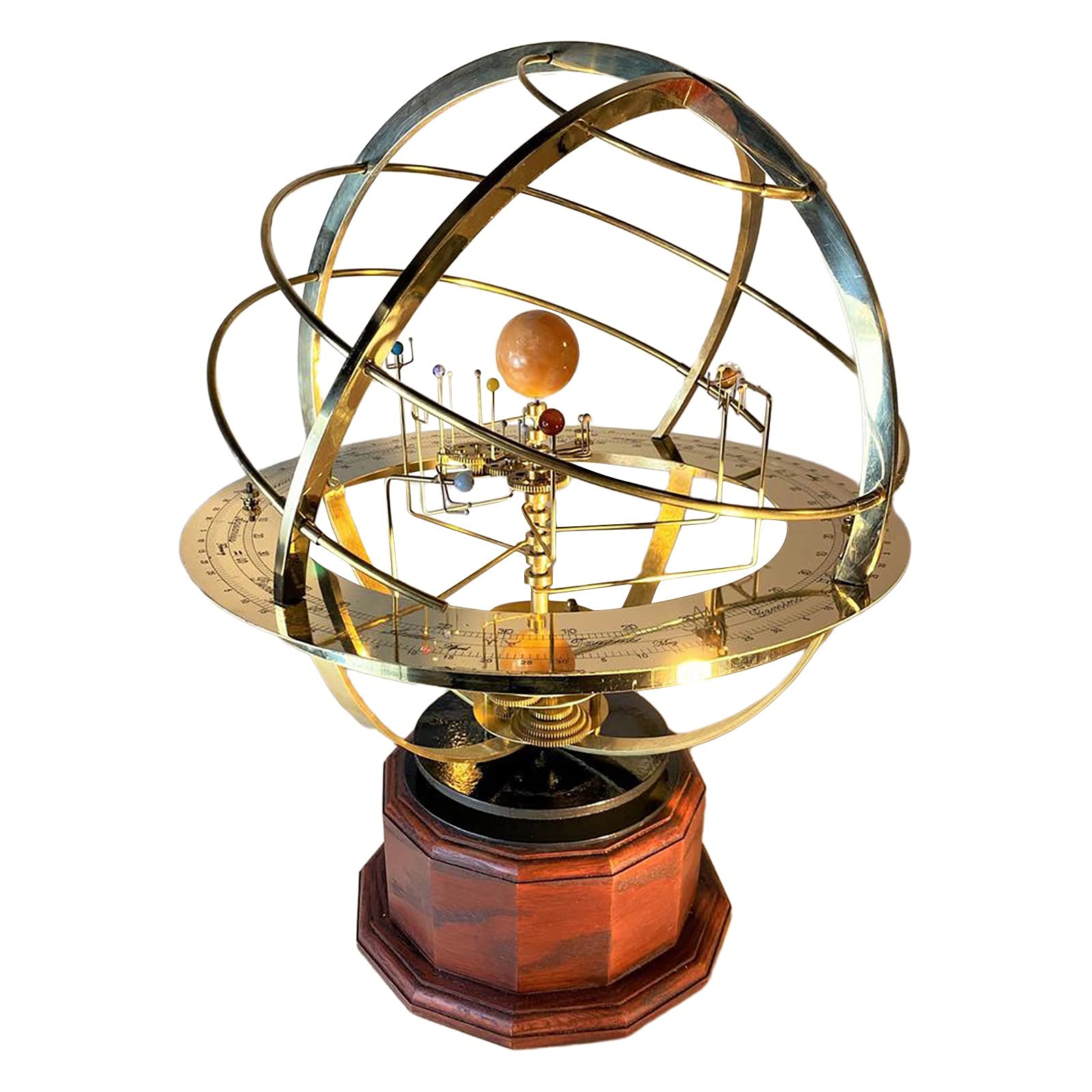 NRRN Grand Orrery Model of the Solar System,Retro Mechanical SolarSystemModelDecorationMechanical DIY Solar System Kit