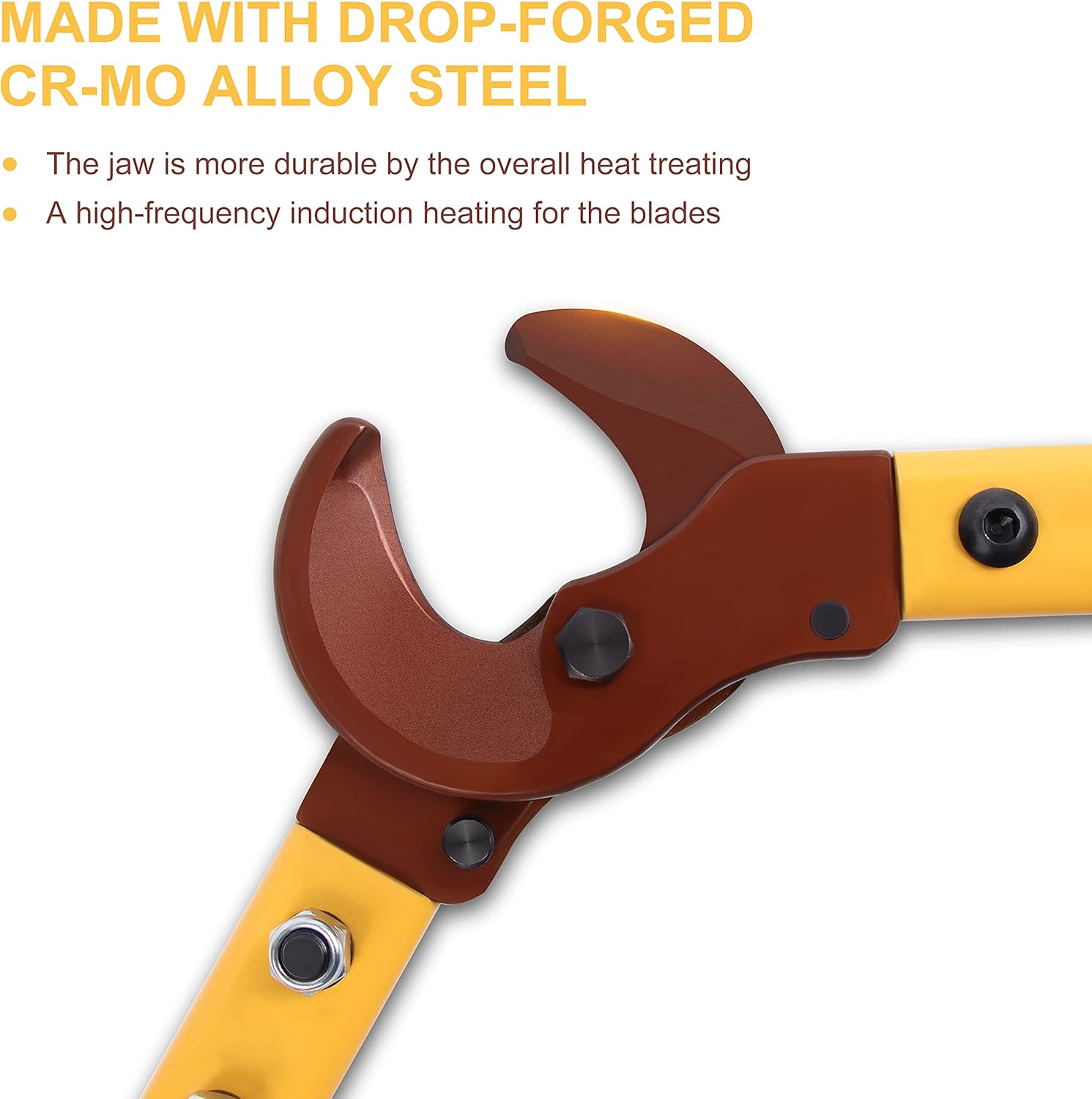 LK-250 Heavy Duty Cable Cutters, Multifunctional Labor-saving Long Arm Wire Cutter Pliers, Electrical Heavy Duty Cable Cutters for Cutting Copper and Aluminum Cable Up to 250mm²