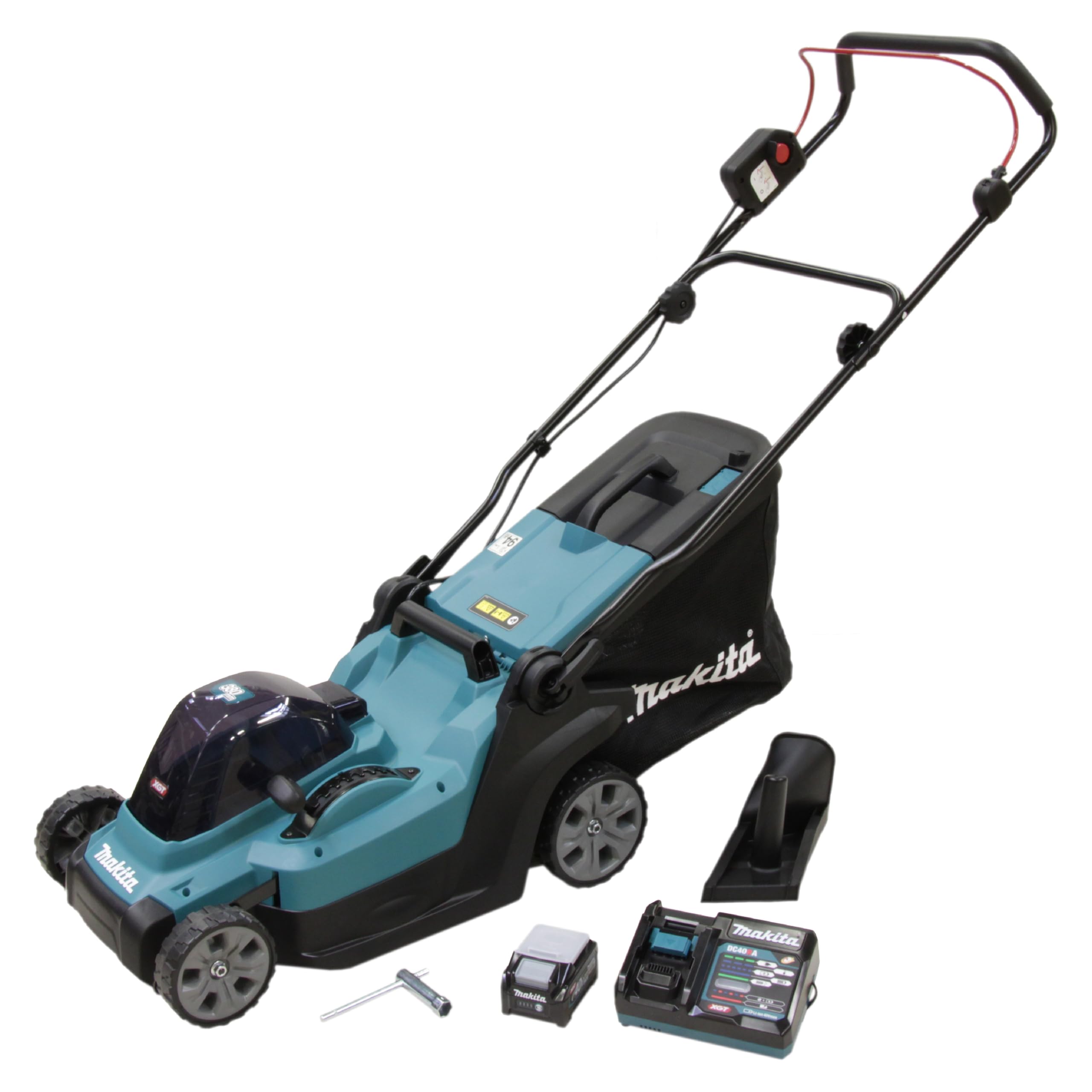 Makita Akku-Rasenmäher, 40V, 38 cm Schnittbreite, 40 L Grasfangkorb LM003GM102