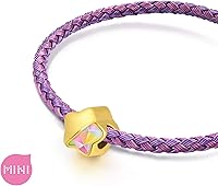 Vista 5 de CHOW SANG SANG 999 Pulsera de oro macizo de 24 quilates con dije de estrella de la suerte para mujer 91837C, Oro