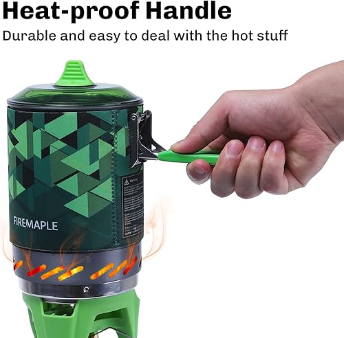 Miniatura 3 de Fire-Maple Fixed Star 2 - Sistema de estufa para mochileros y campamentos, equipo de cocina de propano al aire libre, juego de quemador portátil de