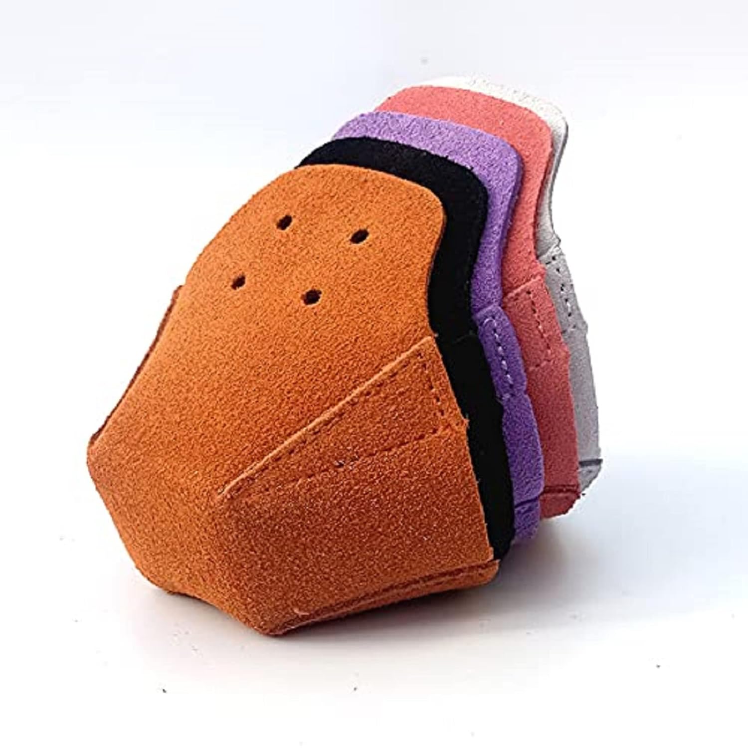 100% Real Cowhide | Toe Cap Guard Protectors | Roller Skate Derby Speed 1 Pair(Black)