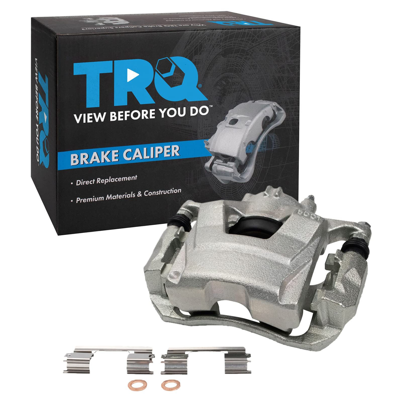 TRQ Front Left Brake Caliper w/Bracket Drivers Side
