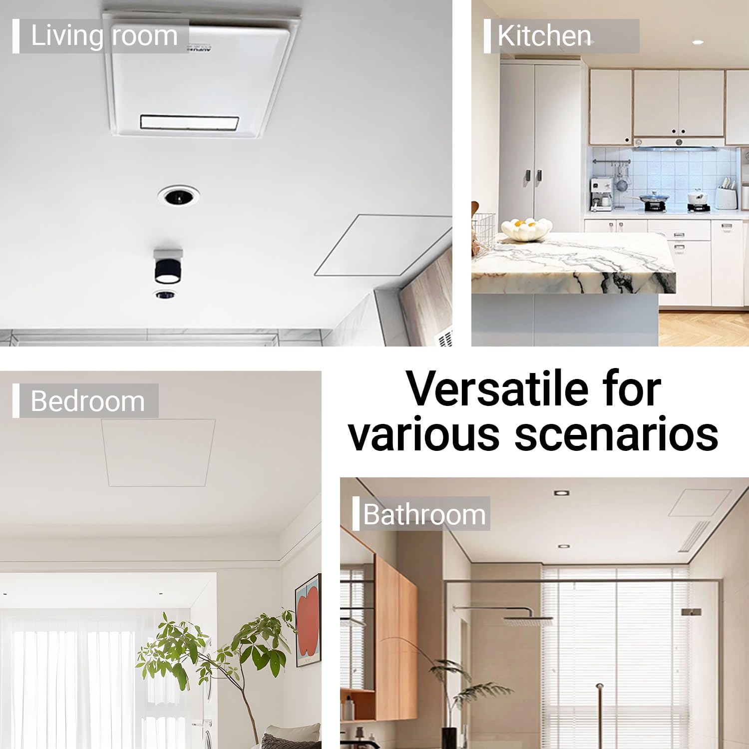 Hidden Ceiling Access Panel for Drywall,Self Adhesive Plumbing Cables Access Doors,Paintable Plumbing Door Cover,Aluminum Garage Attic Hatch for Decoration of Hidden Lines and Pipes