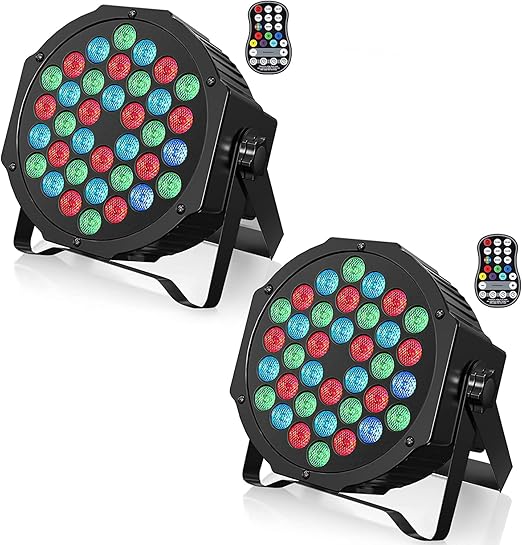 Rtktoup PAR LED RGBW 45W - Luce Da Palco Quadrata Con Telecomando E DMX - Per Discoteche, Matrimoni E Feste - Foto 5