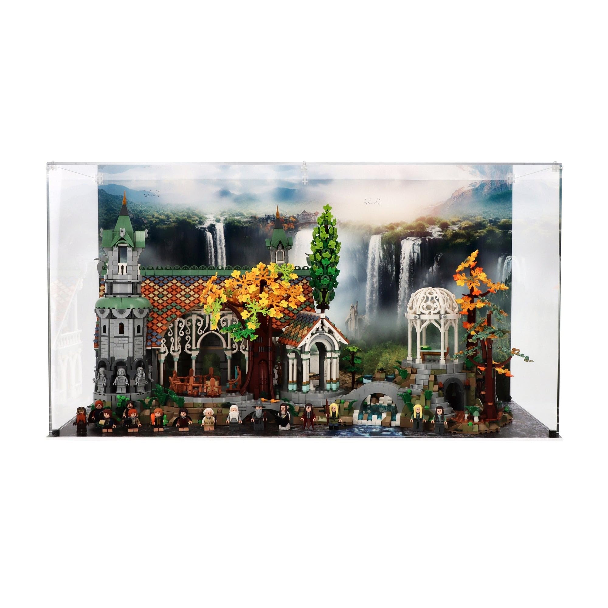 Display Case compatible with Lego 10316 Icons: Lord of the Rings Rivendell - (Special Edition)