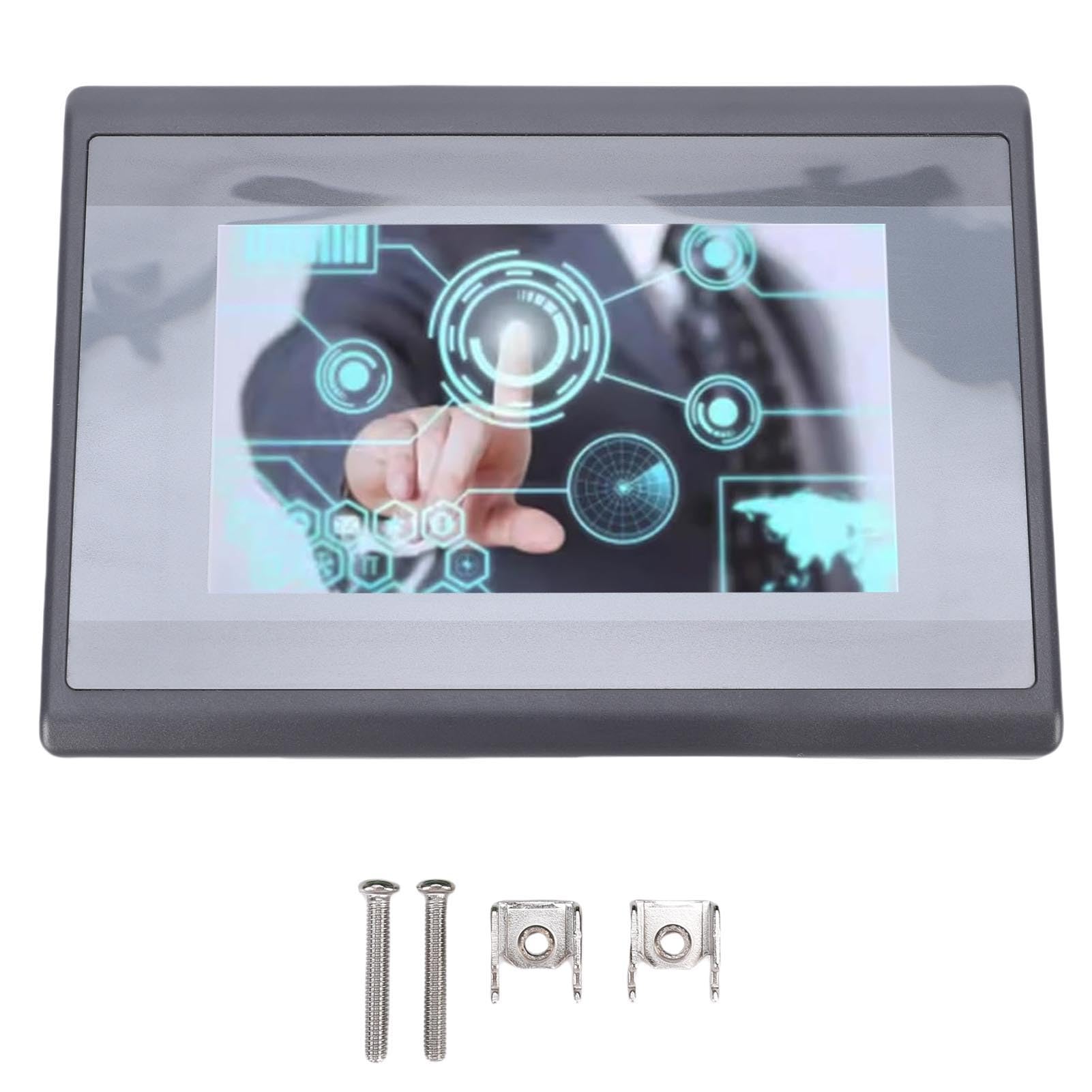 Fafeicy Touchscreen HMI PLC 4,3 Pollici 12 Pollici 10 Uscite con CPU ARM9 a 32 Bit Schermo LCD HD RS232 MODBUS Supporto per HMIStudio 5.1 USB Tipo C Download