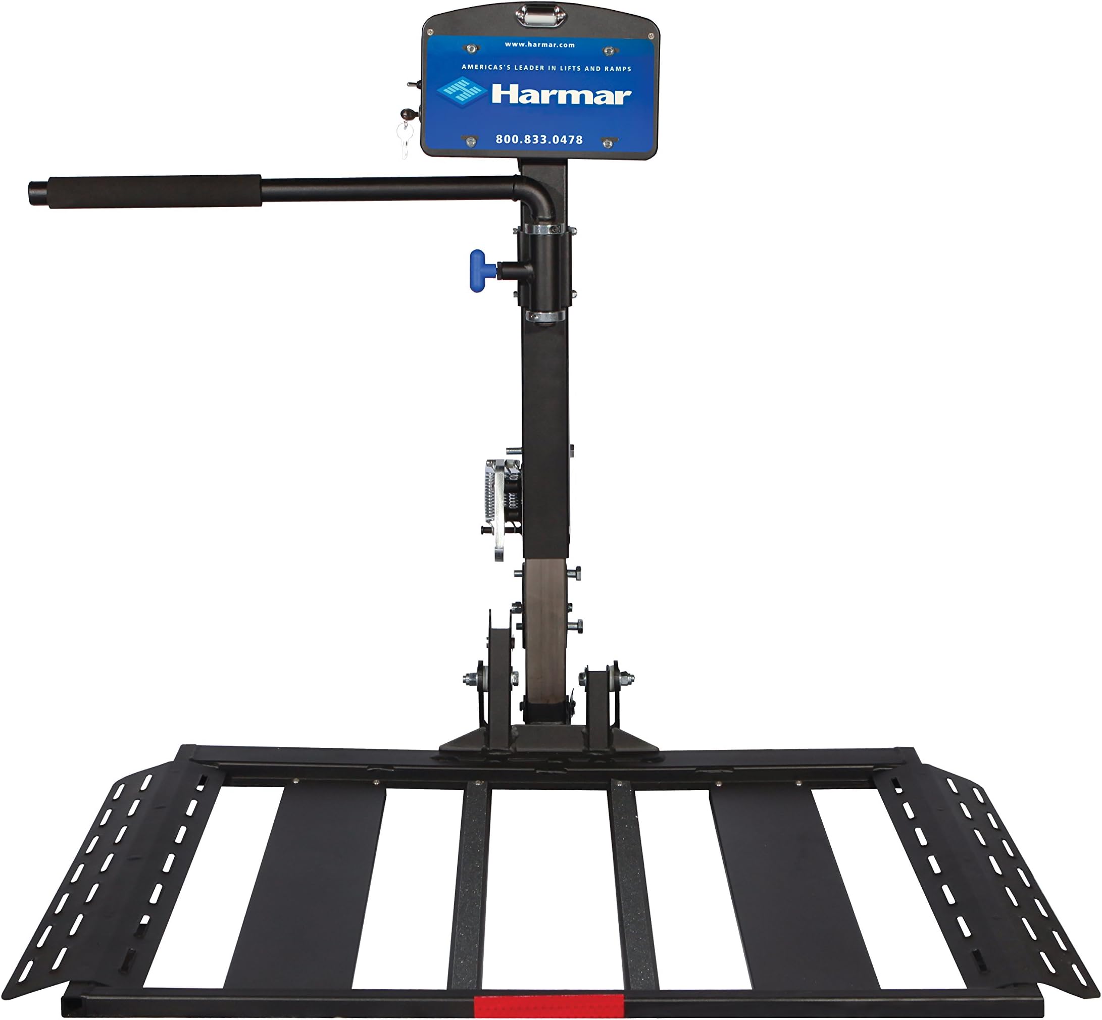 Harmar Mobility Upgraded AL560 Power Wheelchair Lift Outside Fully Automatic Carrier with II/III Hitch Adapter & Wiring Harness