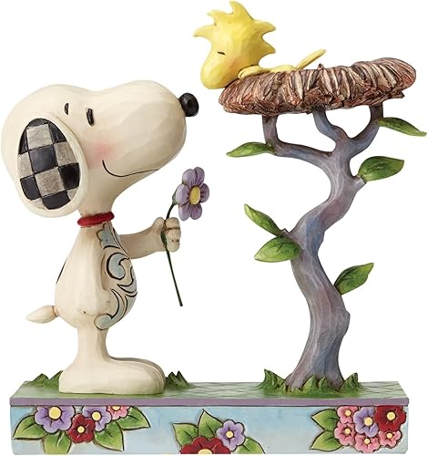 Miniatura 6 de Enesco Peanuts by Jim Shore Snoopy con Woodstock en figura de nido, 6.75 pulgadas