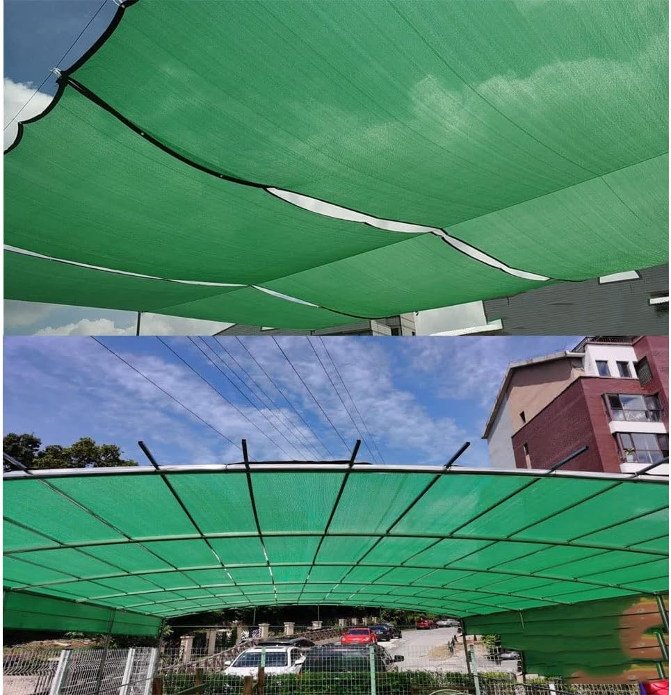 EKSED Sun Shade Cloth Privacy Screen, Sun Canopy for Outdoor Patio Garden, Pergola Sunblock Shade Net, 90% Shade Rate 3.3ftx3.3ft 6.5ftx10ft 6.5ftx13ft 10ftx13ft 13ftx20ft (Size : 2mx12m(6.5ftx39.3f