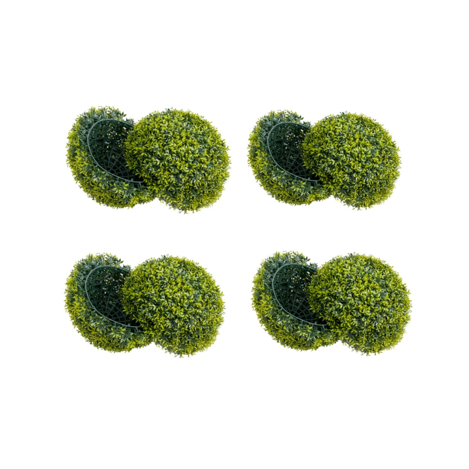 Garvee 11.8 in Artificial Topiary Balls Set of 4 for Indoor and Outdoor, Hanging Plant Balls for Backyard Balcony Garden Home Decor