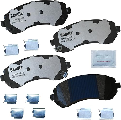 Miniatura 199 de Bendix Fleet Metlok MKD1770FM Pastillas de freno delanteras semimetálicas para Ford Expedition 2017-2010, F-150 2017-2010, Lobo 2020-2009, Lincoln